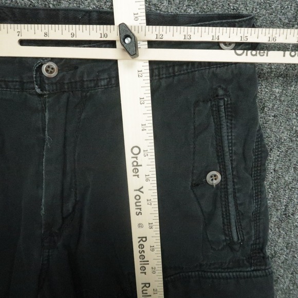 VINTAGE Polo Ralph Lauren Pants Men 31x30 Black Cargo Military Utility Distress - Picture 10 of 13